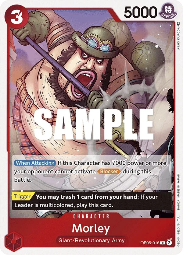 Carte One Piece anglaise Morley OP05-016 R