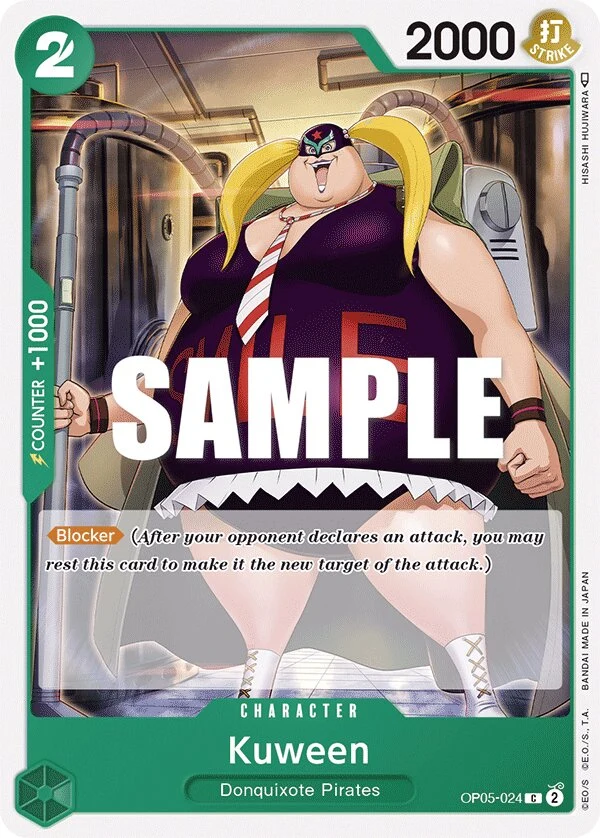 Carte One Piece anglaise Kuween OP05-024 C