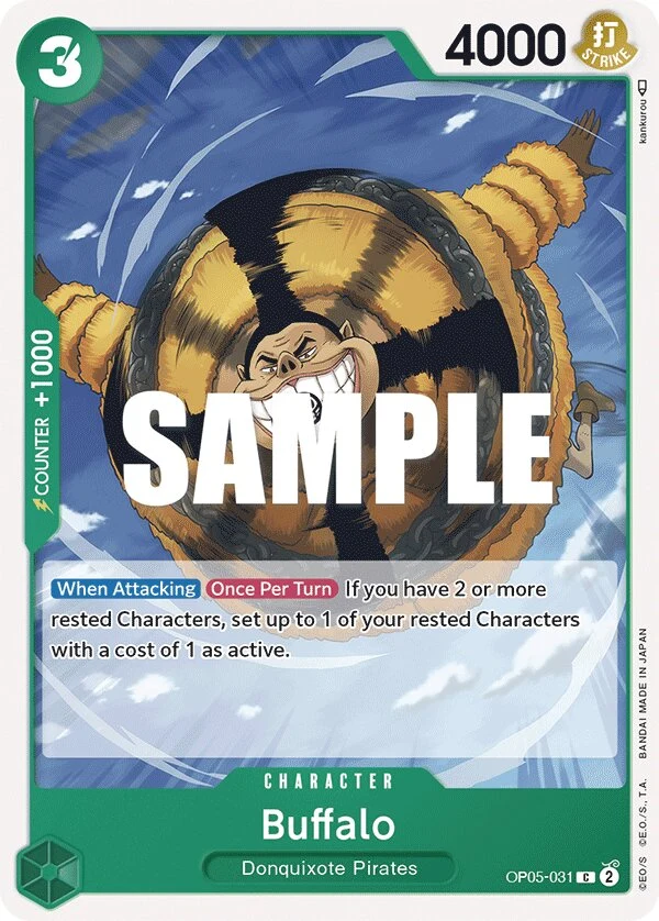 Carte One Piece anglaise Buffalo OP05-031 C
