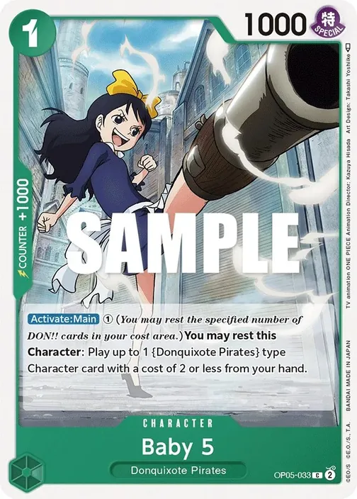 Carte One Piece anglaise OP05-033 Baby 5