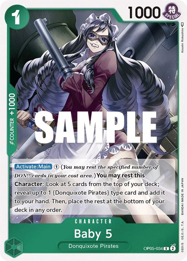 Carte One Piece anglaise Baby 5 OP05-034 R