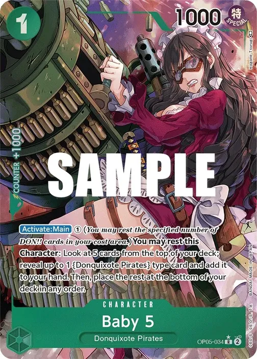 Carte One Piece anglaise OP05-034 Baby 5 (version 2)