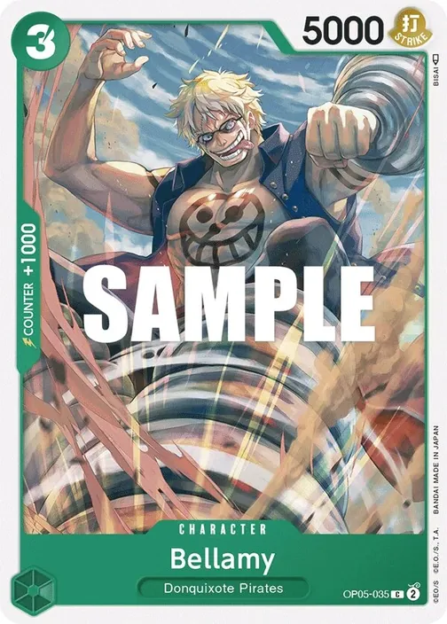 Carte One Piece anglaise OP05-035 Bellamy