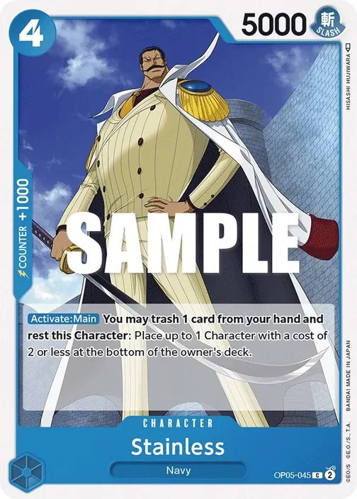 Carte One Piece anglaise OP05-045 Stainless