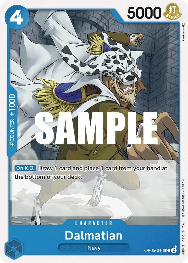 Carte One Piece anglaise Dalmatian OP05-046 C