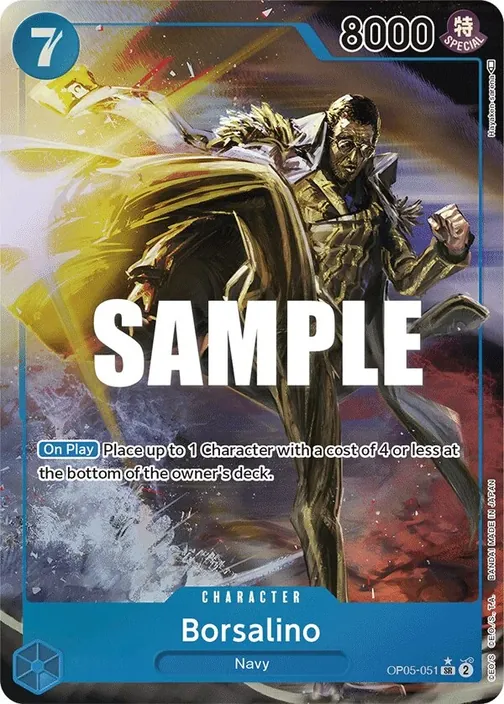 Carte One Piece anglaise OP05-051 Borsalino (version 2)