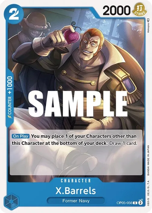Carte One Piece anglaise OP05-056 X.Barrels