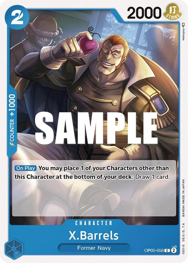 Carte One Piece anglaise X.Barrels OP05-056 C