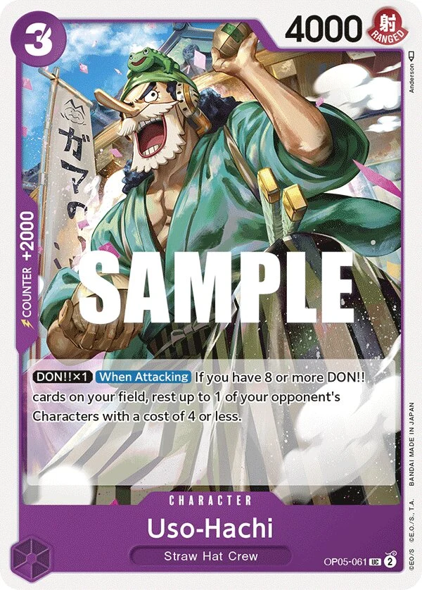 Carte One Piece anglaise Uso-Hachi OP05-061 UC