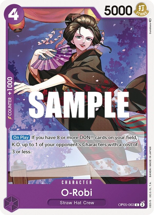 Carte One Piece anglaise O-Robi OP05-063 C