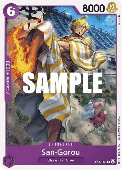Carte One Piece anglaise OP05-065 San-Gorou