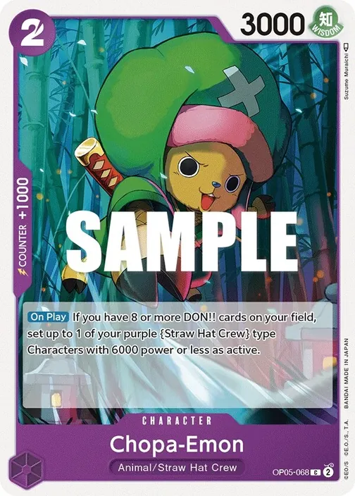 Carte One Piece anglaise OP05-068 Chopa-Emon