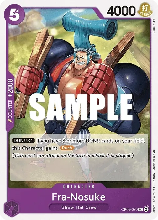 Carte One Piece anglaise OP05-070 Fra-Nosuke
