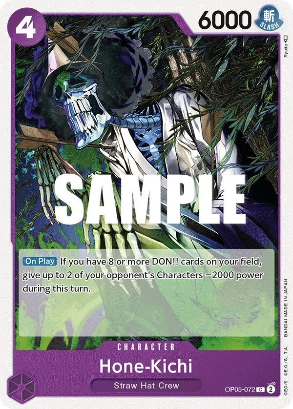 Carte One Piece anglaise Hone-Kichi OP05-072 C