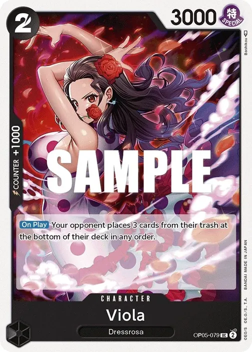 Carte One Piece anglaise OP05-079 Viola
