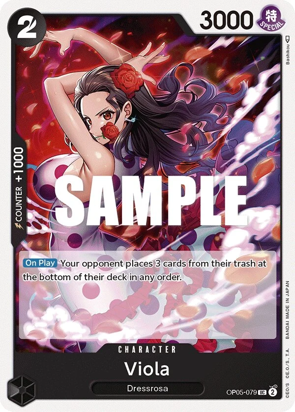 Carte One Piece anglaise Viola OP05-079 UC
