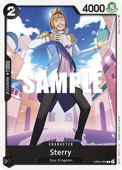 Carte One Piece anglaise OP05-083 Sterry