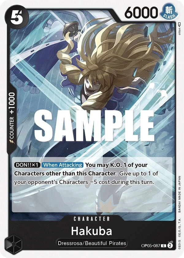 Carte One Piece anglaise Hakuba OP05-087 C