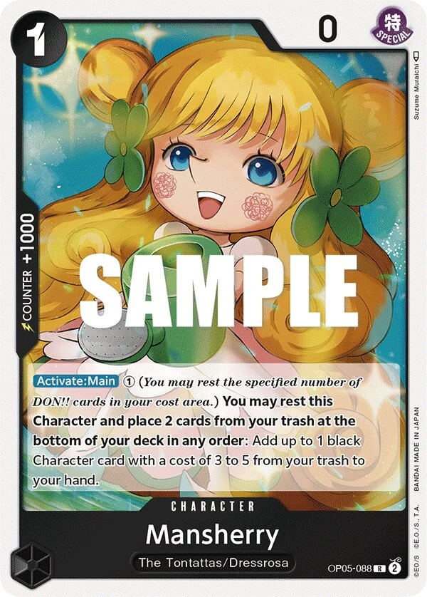 Carte One Piece anglaise Mansherry OP05-088 R