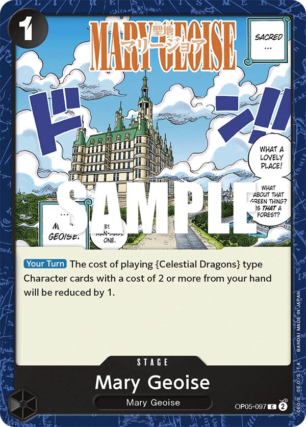 Carte One Piece anglaise Mary Geoise OP05-097 C