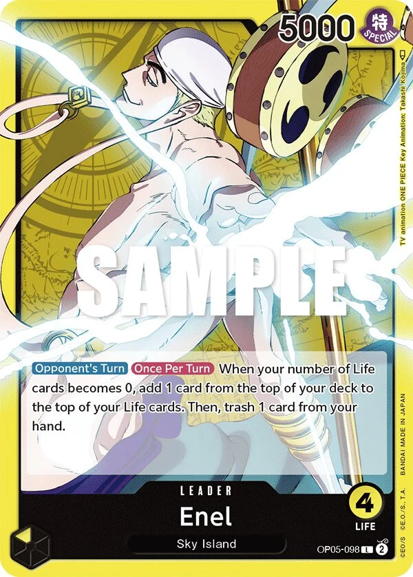 Carte One Piece anglaise Enel OP05-098 L