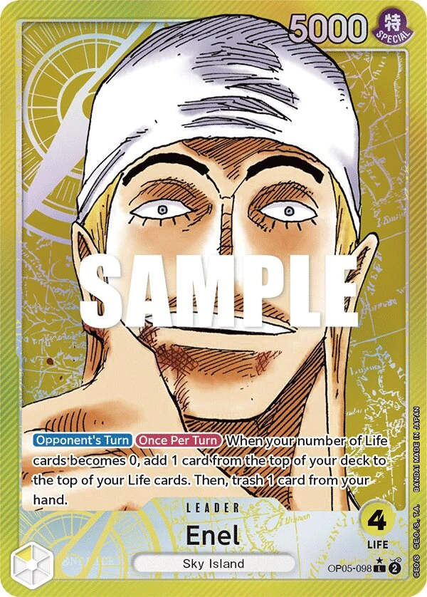 Carte One Piece anglaise Enel OP05-098 L