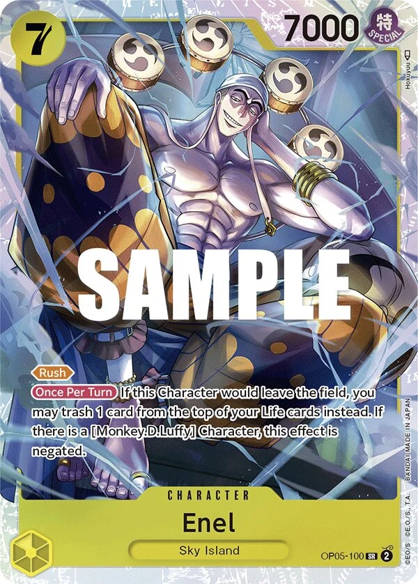 Carte One Piece anglaise Enel OP05-100 SR