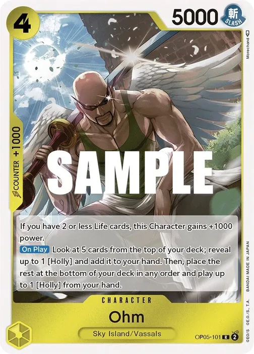 Carte One Piece anglaise OP05-101 Ohm