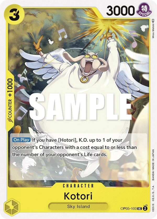 Carte One Piece anglaise Kotori OP05-103 UC
