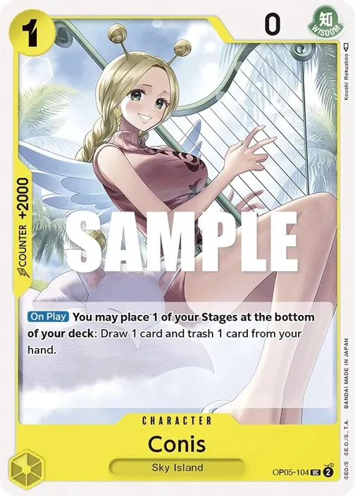 Carte One Piece anglaise OP05-104 Conis