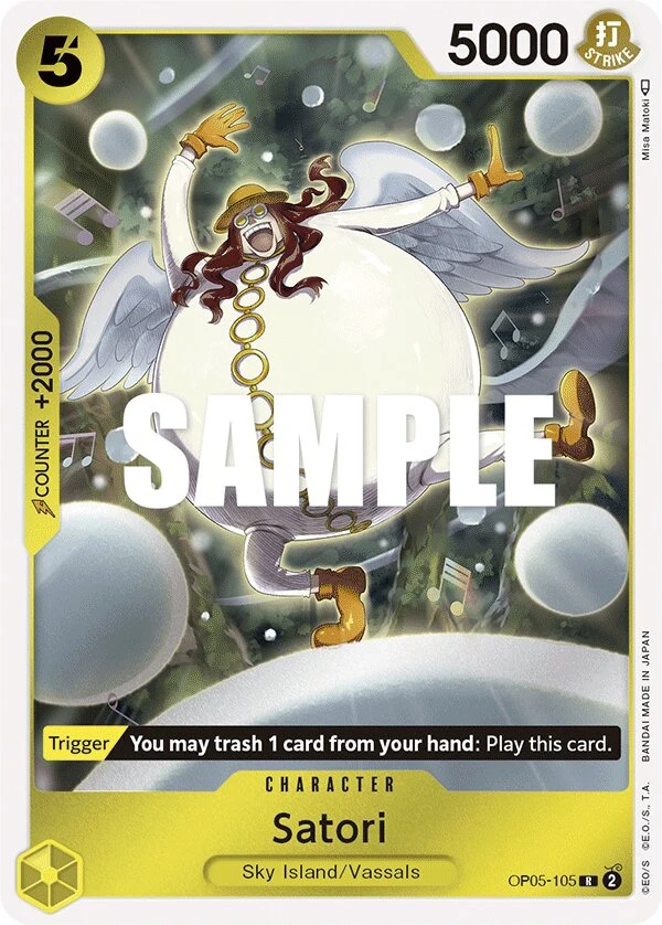Carte One Piece anglaise Satori OP05-105 R