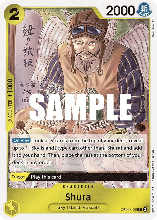 Carte One Piece anglaise Shura OP05-106 R