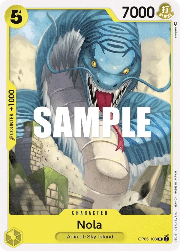 Carte One Piece anglaise Nola OP05-108 C