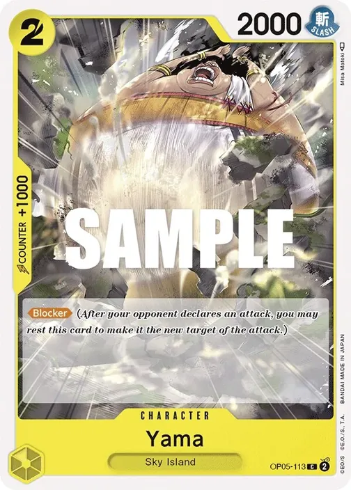 Carte One Piece anglaise OP05-113 Yama