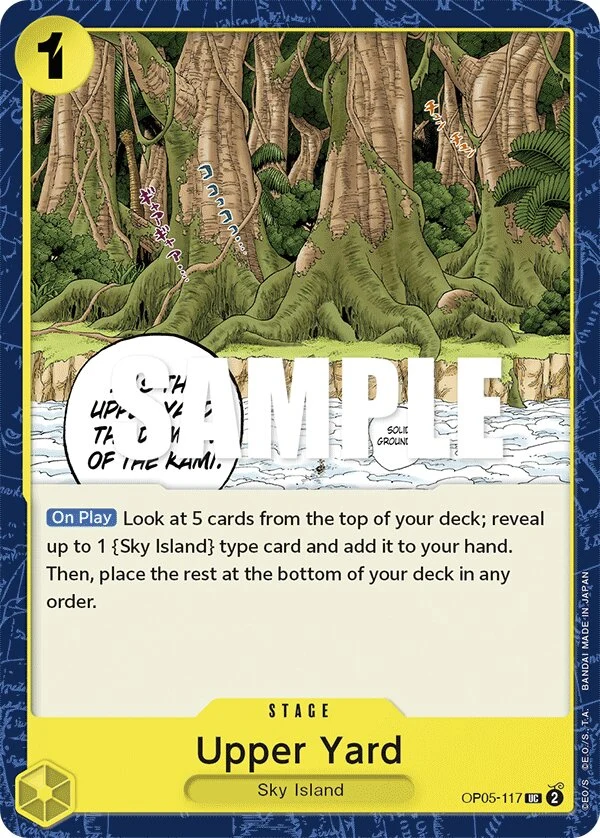 Carte One Piece anglaise Upper Yard OP05-117 UC