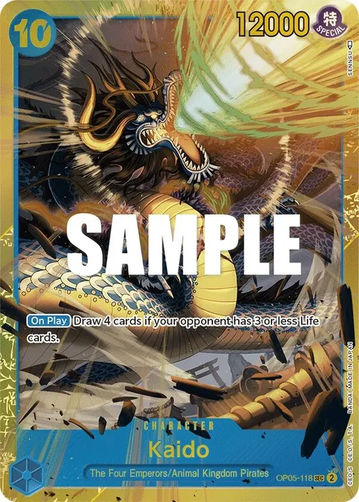 Carte One Piece anglaise OP05-118 Kaido