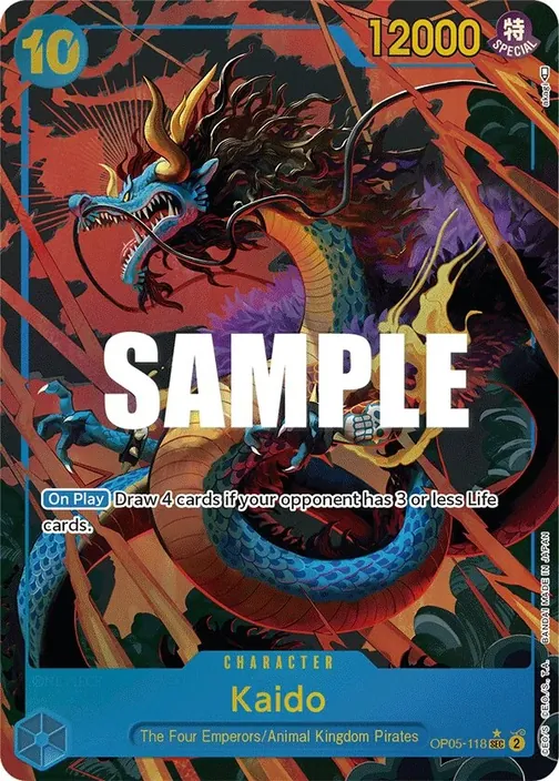 Carte One Piece anglaise OP05-118 Kaido (version 2)