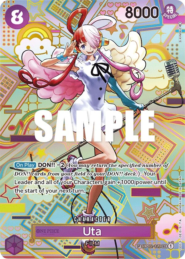 Carte One Piece anglaise Uta OP02-120 SP
