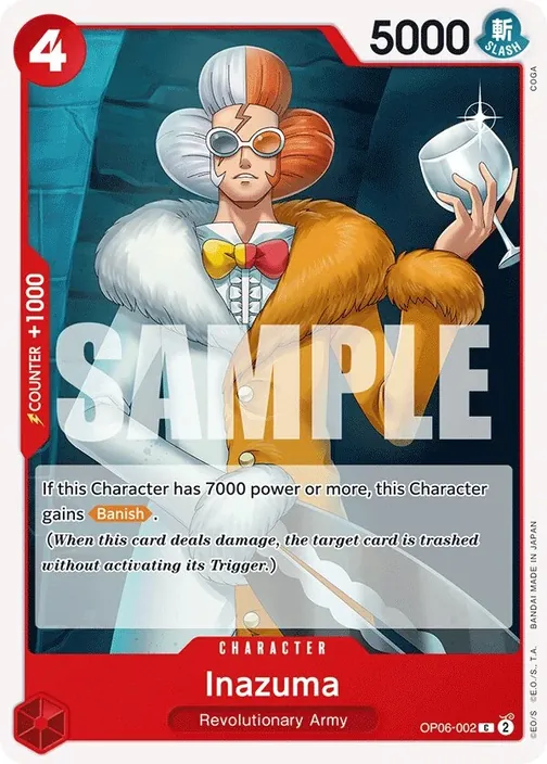 Carte One Piece anglaise OP06-002 Inazuma