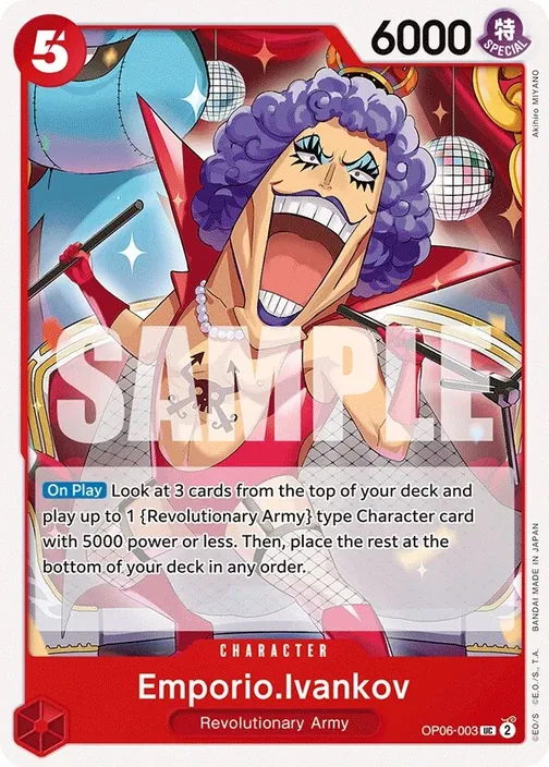 Carte One Piece anglaise OP06-003 Emporio.Ivankov