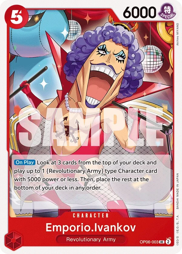 Carte One Piece anglaise Emporio.Ivankov OP06-003 UC