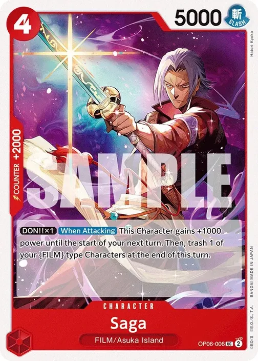 Carte One Piece anglaise OP06-006 Saga