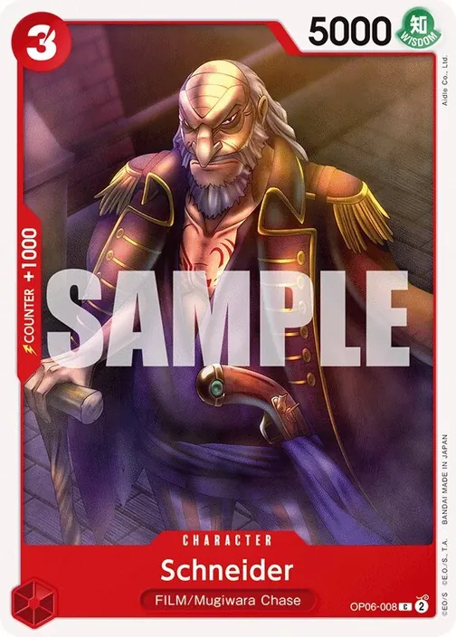 Carte One Piece anglaise OP06-008 Schneider