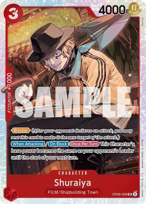 Carte One Piece anglaise OP06-009 Shuraiya