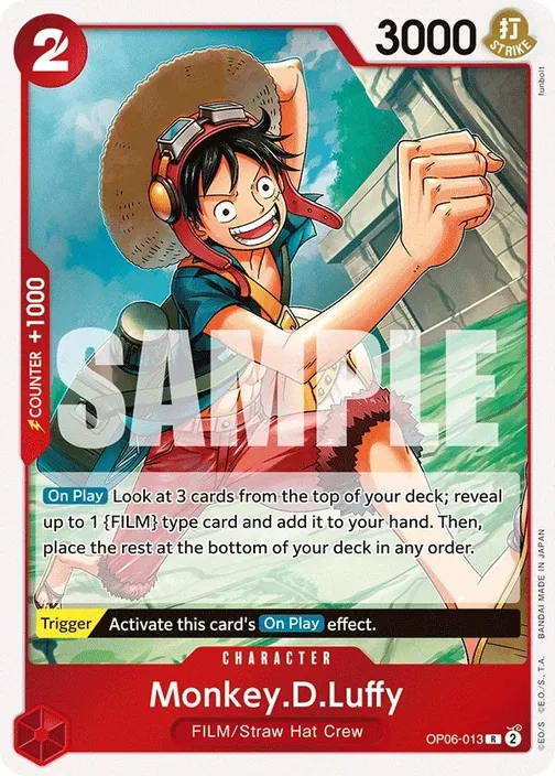 Carte One Piece anglaise OP06-013 Monkey.D.Luffy