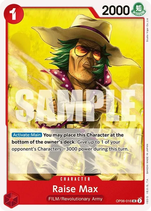 Carte One Piece anglaise OP06-016 Raise Max