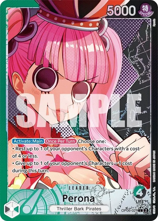 Carte One Piece anglaise OP06-021 Perona (version 2)