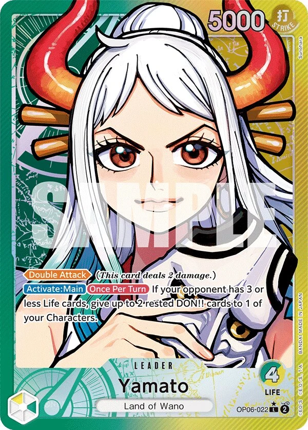 Carte One Piece anglaise Yamato OP06-022 L