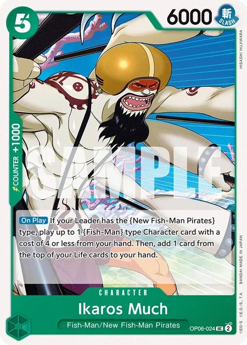 Carte One Piece anglaise OP06-024 Ikaros Much