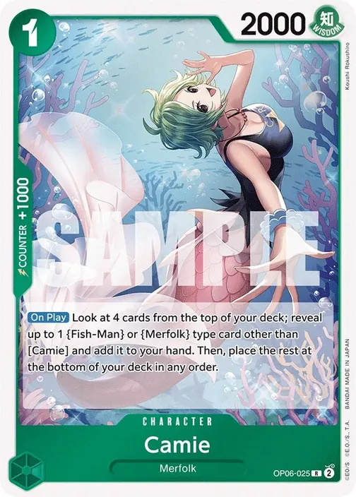 Carte One Piece anglaise OP06-025 Camie